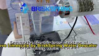 ชมการสร้างไอออนไฟฟ้าของเครื่องขจัดตะกรันน้ำ BriskSpring 2