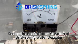 ชมการสร้างไอออนไฟฟ้าของเครื่องขจัดตะกรันน้ำ BriskSpring 3