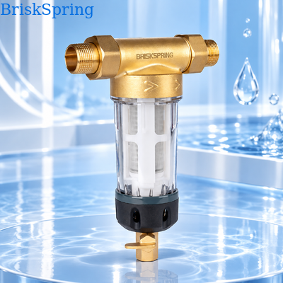40 Micron Filtration Water Pre Filter with Food Grade SS316L Mesh and Reusable Design Spin Down Sediment Filter