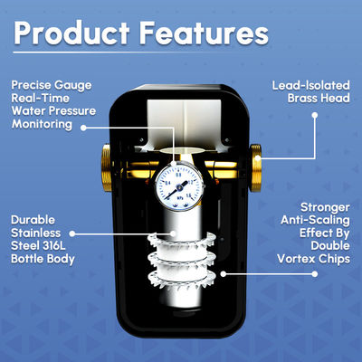 เครื่องปรับอากาศน้ําไร้เกลือสําหรับครัวเรือน 3/4 นิ้ว 0.15-1 MPa สําหรับบ้าน