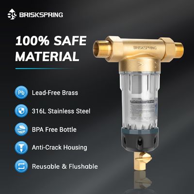 BriskSpring Spin Down Sediment Prefilter System สําหรับการกรองบ้านทั้งหลัง