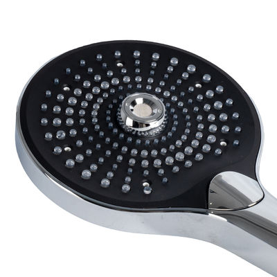 หัวฝักบัวอาบน้ำแบบพกพา Micro Nano Bubble ขนาด 130 มม. โครเมียม 3 โหมดการฉีด