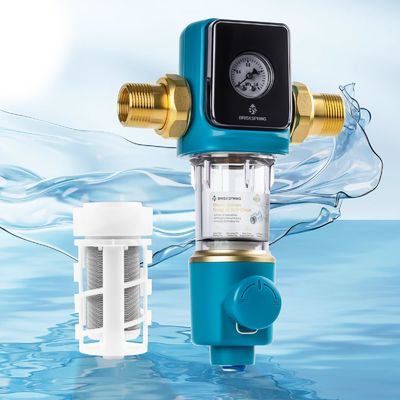 ตัวกรองตะกอนพรีเมียม 40 ไมครอน พร้อมที่ขูดล้างย้อนกลับอัตโนมัติ BPA Free สำหรับใช้ในบ้าน