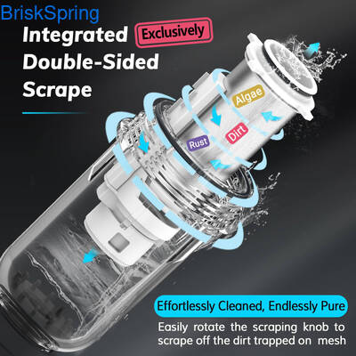 ตัวกรองน้ำก่อนเข้าขนาด 3/4 นิ้ว พร้อมอัตราการไหล 5T/H และการออกแบบทำความสะอาดตัวเองสำหรับใช้ในครัวเรือน