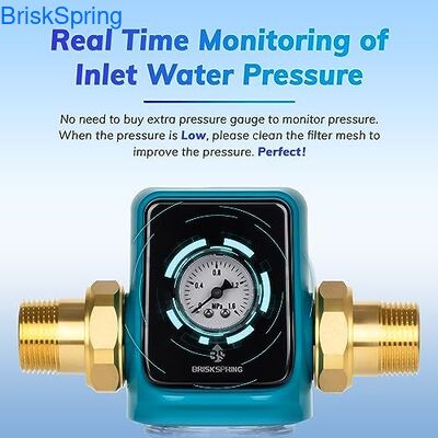 ตัวกรองน้ำก่อนเข้าขนาด 3/4 นิ้ว พร้อมอัตราการไหล 5T/H และการออกแบบทำความสะอาดตัวเองสำหรับใช้ในครัวเรือน