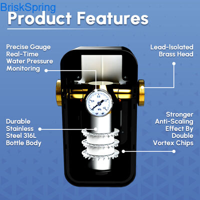 เครื่องล้างความร้อนของน้ํา การบําบัดแคลมสเกล แคลมน้ําแข็งที่เป็นมิตรต่อสิ่งแวดล้อม สําหรับระบบประปาทั้งบ้าน