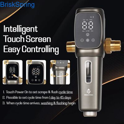 ตัวกรองน้ำแบบหมุนลงอัตโนมัติเต็มรูปแบบขนาด 40 ไมครอน นำกลับมาใช้ใหม่ได้ สำหรับกำจัดตะกอน