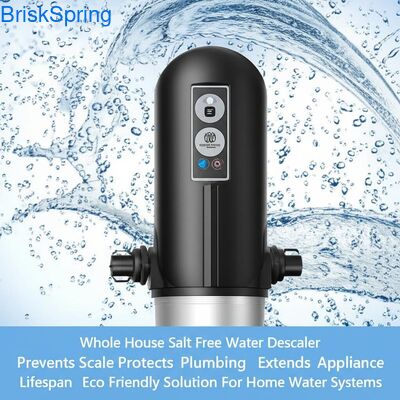 3/4 นิ้ว Thread ครบบ้านน้ํา Descaler ไม่มีไฟฟ้า การบํารุงรักษาฟรีเกลือฟรีเครื่องปรับน้ํา