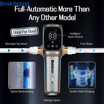 NSF Certified 316L Stainless Steel Mesh Water Pre Filter with 6T/H Flow Rate and Intelligent Touch Control
