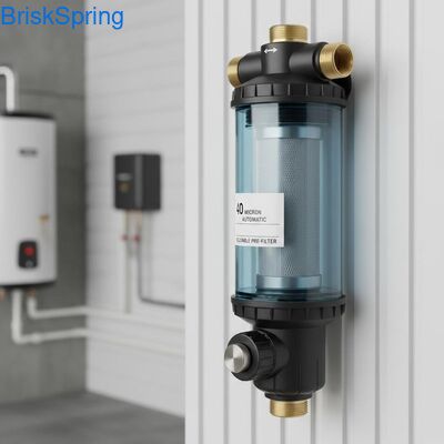 40 ไมครอน อัตโนมัติครบถ้วน สามารถนําไปใช้อีกครั้ง สปิน ดาวน์ ฟิลเตอร์ล่วงหน้าน้ําสําหรับการกําจัดฝุ่นในบ้านทั้งหลัง