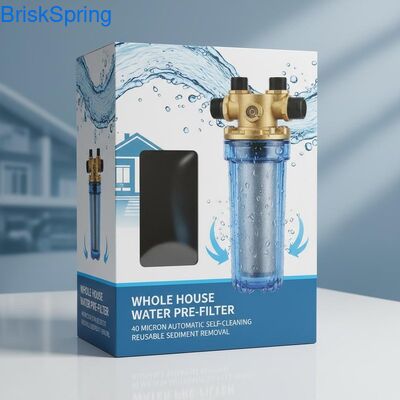 40 ไมครอน อัตโนมัติครบถ้วน สามารถนําไปใช้อีกครั้ง สปิน ดาวน์ ฟิลเตอร์ล่วงหน้าน้ําสําหรับการกําจัดฝุ่นในบ้านทั้งหลัง