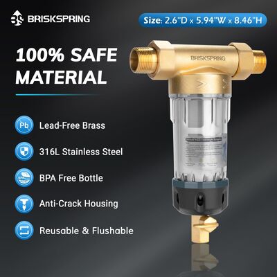 เครื่องกรองน้ําแบบ Manual รุ่นที่ 4 สําหรับบ้านทั้งหลัง ด้วยความแม่นยําในการกรอง 40 μm และการกรอง Mesh ที่สามารถใช้ได้อีกครั้ง