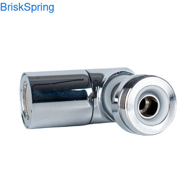 Compact Right-Angle 720 Degree Swivel Micro Nano Bubble Faucet Aerator with M22 M24 Connector