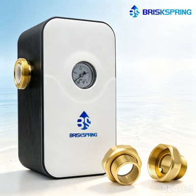 เครื่องกรองน้ำตะกรันสำหรับทั้งบ้านพร้อมโครงสร้างทองเหลือง H59-1 อัตราการไหล 5 ตัน/ชั่วโมง และได้รับการรับรอง NSF สำหรับการป้องกันคราบตะกรัน