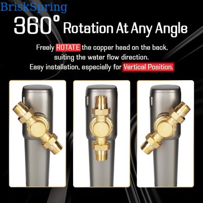 AT-30G-BS Automatic Whole House Water Pre Filter with 40 Micron SUS316L Mesh and Timed Self-Flushing