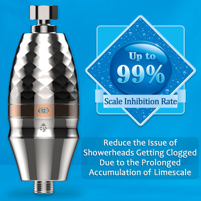 16L/Min High Flow Shower Water Filter with Replaceable Filter Cartridge for Chlorine Reduction Inline Shower Filter