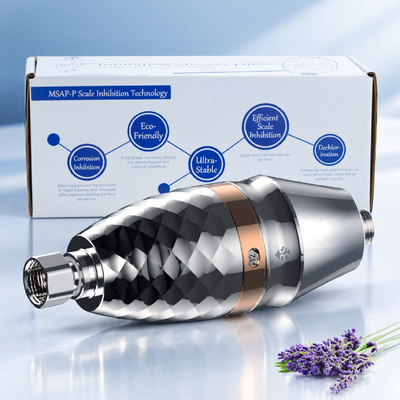 16L/Min High Flow Shower Water Filter with Replaceable Filter Cartridge for Chlorine Reduction Inline Shower Filter