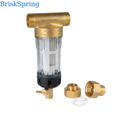 40 Micron Filtration Water Pre Filter with Food Grade SS316L Mesh and Reusable Design Spin Down Sediment Filter