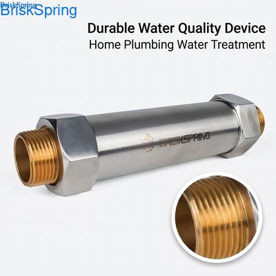 RoHS รับรองระบบล้างน้ําไร้เกลือ เครื่องปรับน้ําอิเล็กทรอนิกส์ไร้การบํารุงรักษา สําหรับระบบประปาในบ้าน ความดัน 0.15MPa